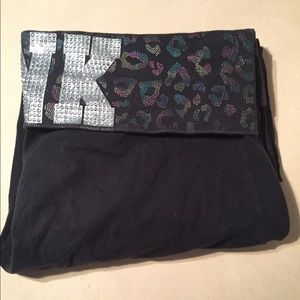 Pink rainbow leopard print boot leggings